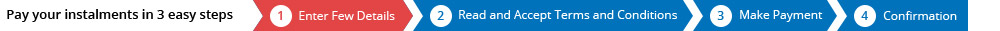 Pay your installments in 3 easy steps